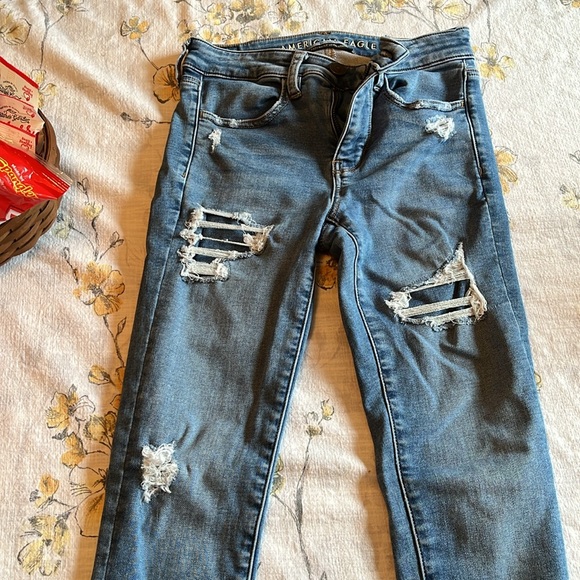 American Eagle Cozy Next Level Stretch High Rise Jegging Size 2 Short - Picture 4 of 5